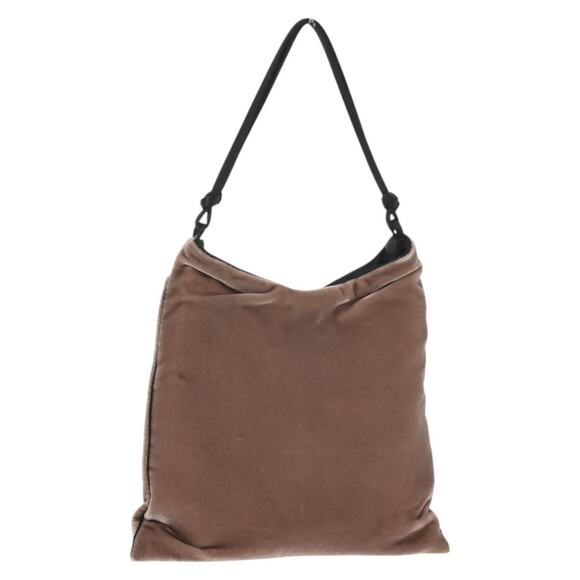 PRADA Hand Bag Velor Gray - Picture 1 of 9